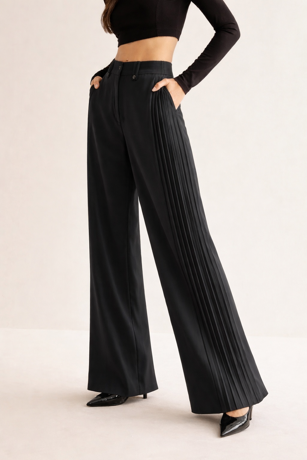 Pleat Please Wide Leg Pants