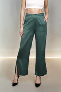 Emerald Satin Pants
