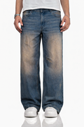 Teal Bronze Baggy Wide Leg Jeans