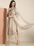 Women's Straight Multi Striped Kurta Sets with Trousers & Dupatta
