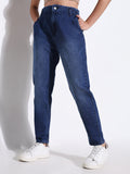 Women's Blue Comfort Light Fade Acid Wash Stretchable Jeans