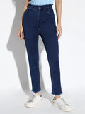 Women's Blue Comfort Slim Fit Light Fade Denim Jeans