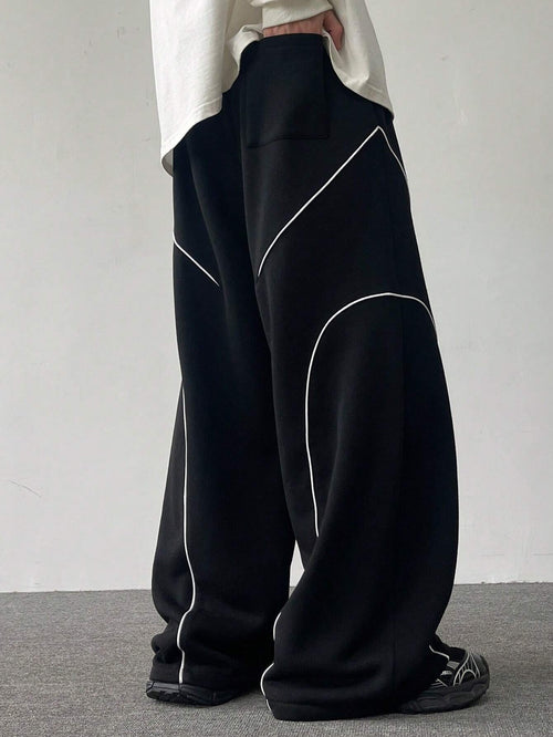 Contrast Curve Baggy Joggers