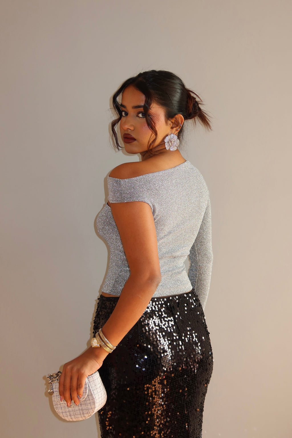 Sparkline Off-Shoulder Top