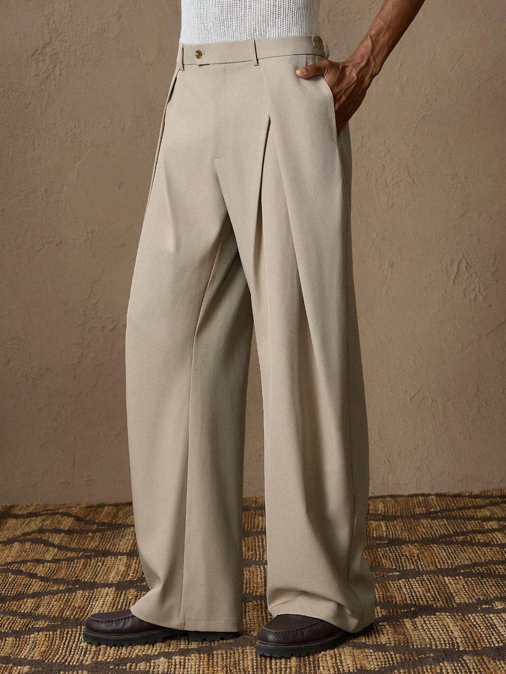 Draped Game Pleated Trouser