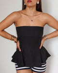 Pretty Peplum Tube