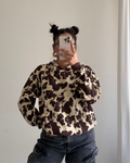 Cow Print Oversize Hoodie