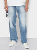 Men's Blue Baggy Fit Jeans