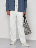Men's White Baggy Fit Jeans