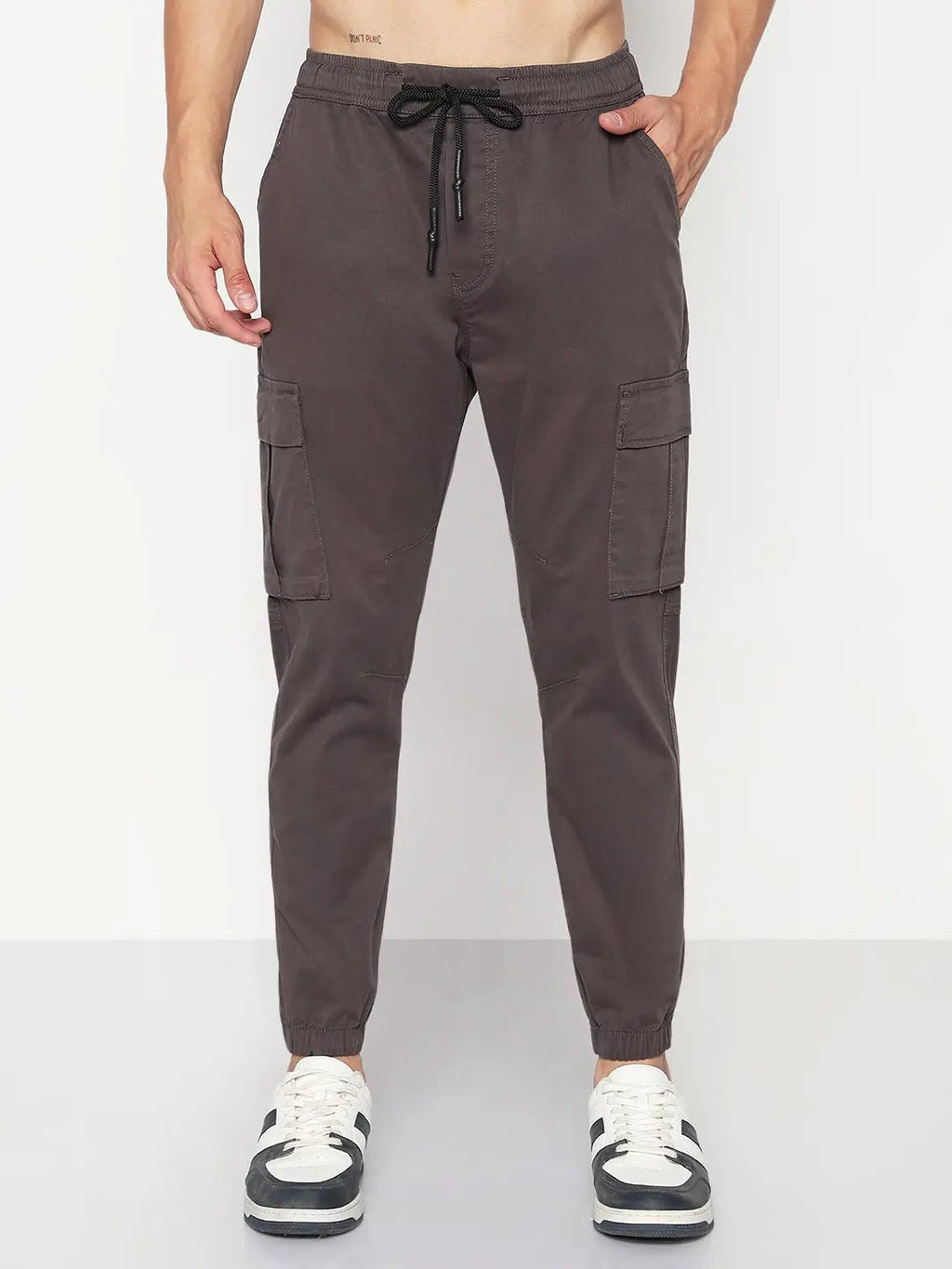 Men's Grey Slim Fit Joggers