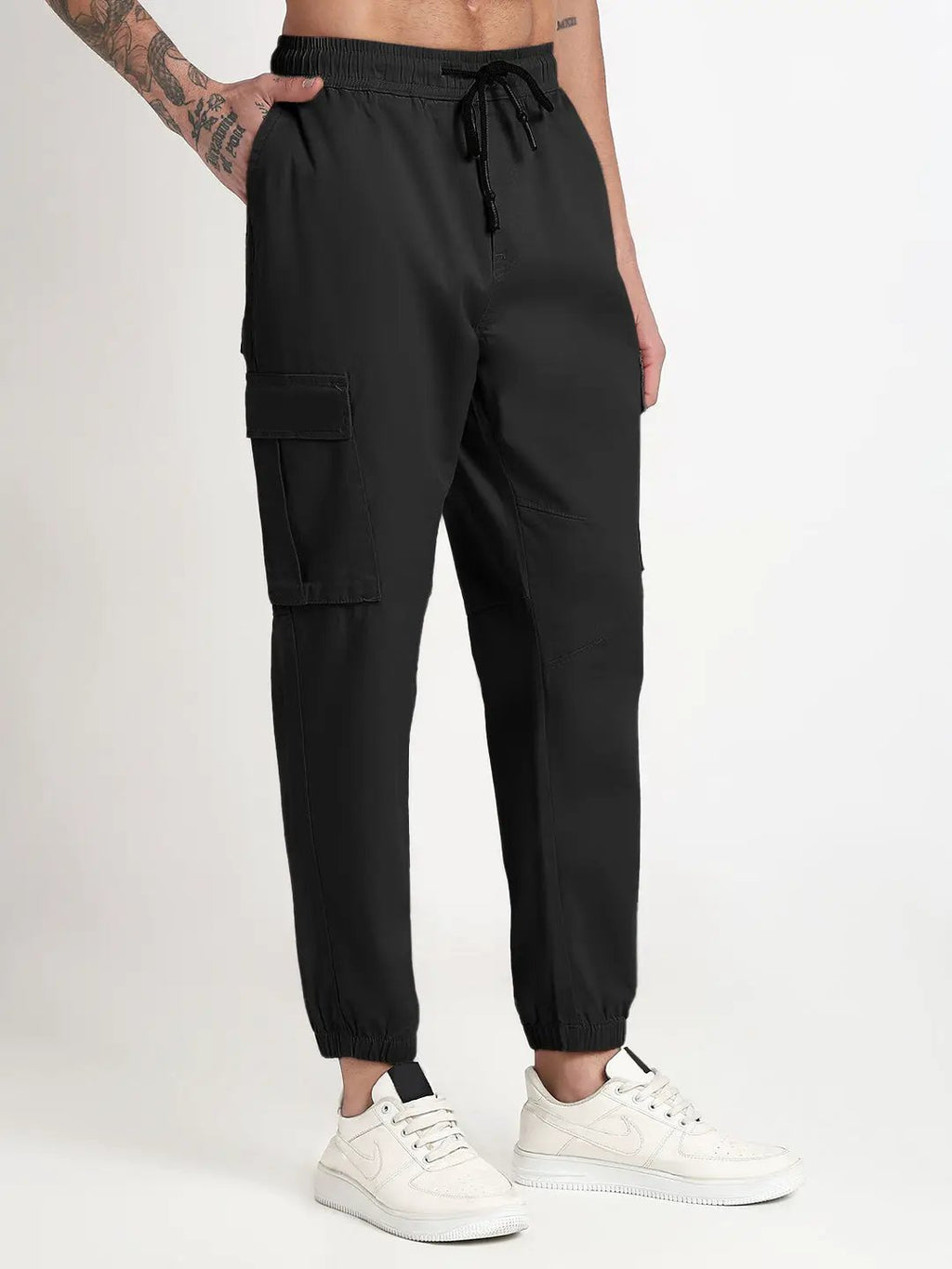 Men's Black Slim Fit Joggers