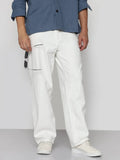 Men's White Relaxed Fit Jeans