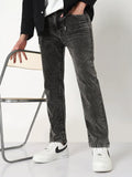 Men's Brown Slim Fit Corduroy Jeans
