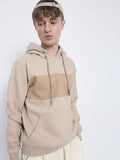 Men's Striped Beige Hoodie