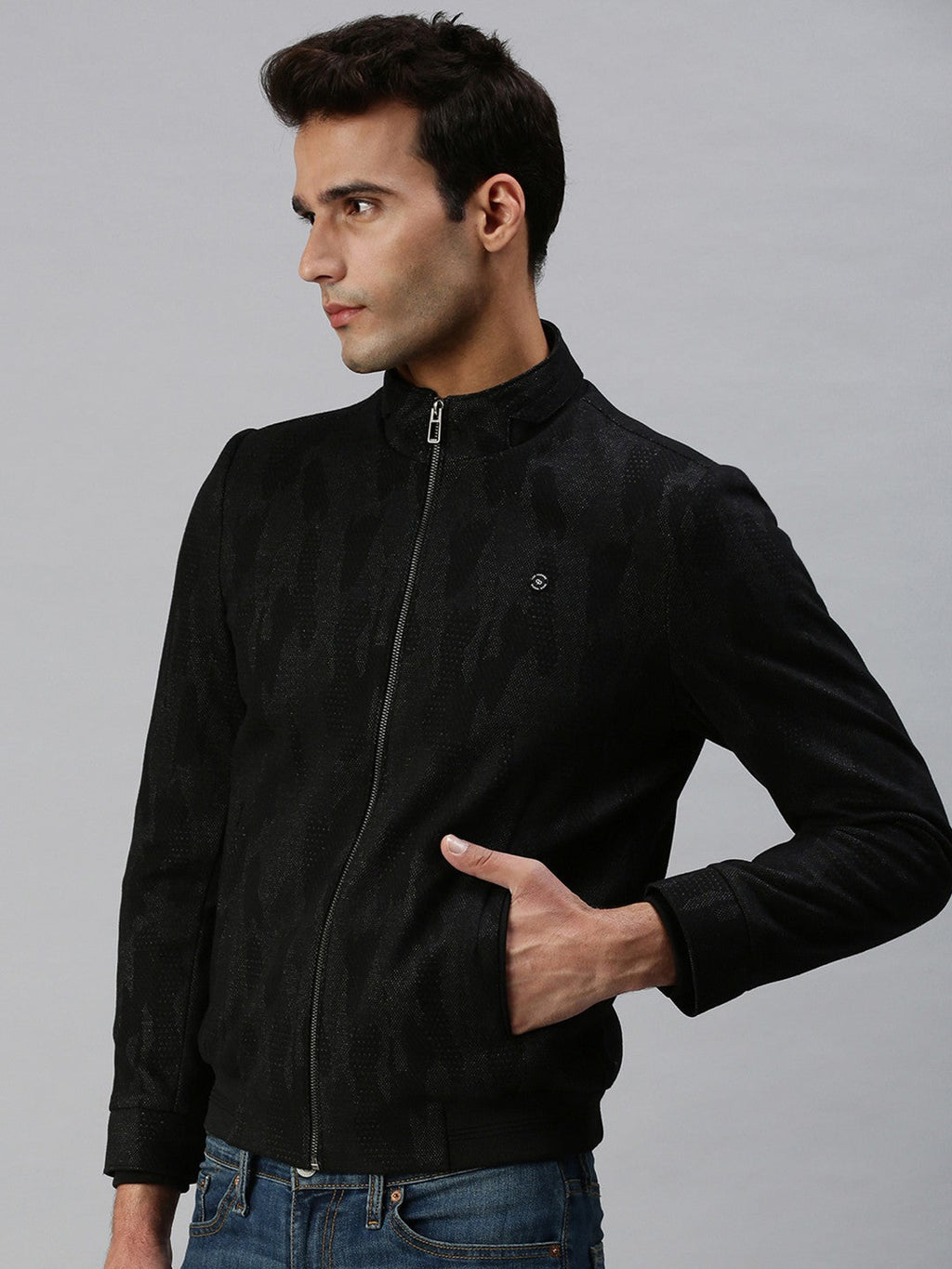 Men's Grey Abstract Tailored Jacket