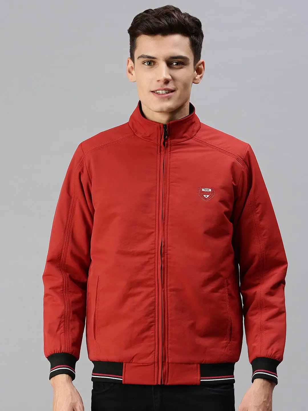 Men's Red Bomber Jacket
