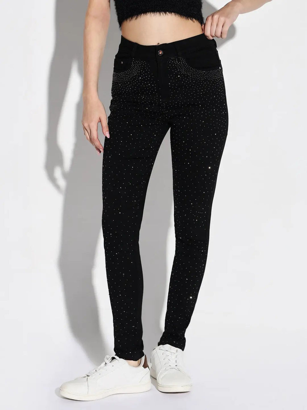 Women's Black Comfort Skinny Fit Stretchable Jeans