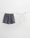 Mariner Boxer (Set of 2) - White & Charcoal