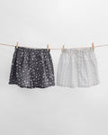 Play Set Boxers (Set of 2) - Charcoal & Ivory