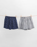 Safari Boxers (Set of 2) - Navy & Charcoal