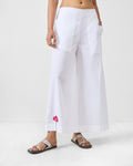 Basic Pyjama - White & Fuchsia