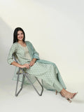 Women's Graphic Green Kurta Set with Dupatta