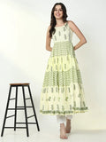 Women's Yellow Floral Anarkali Kurta