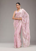 Pink Stonework Tissue Saree