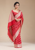 Red Zariwork (Gold) Silk Saree