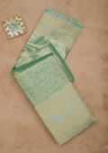 Sea Green Zariwork Art Silk Saree