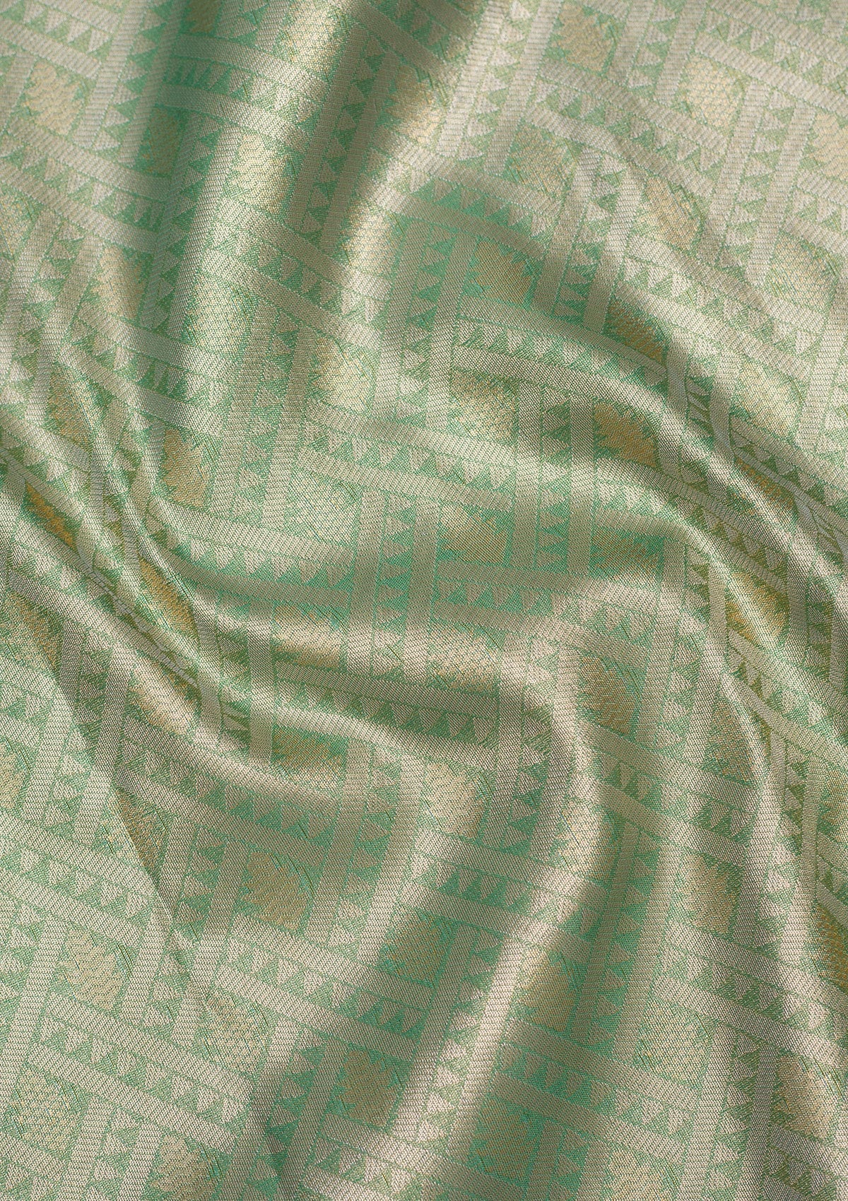 Sea Green Zariwork Art Silk Saree