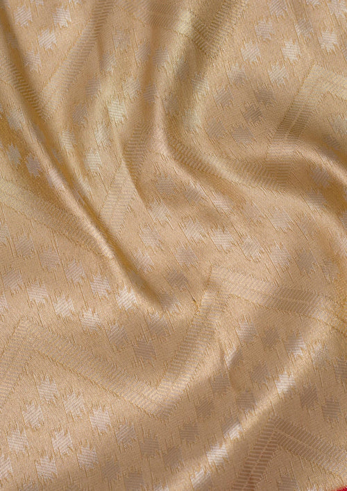 Beige Zariwork Art Silk Saree