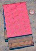 Pink Zariwork Pure Silk Saree