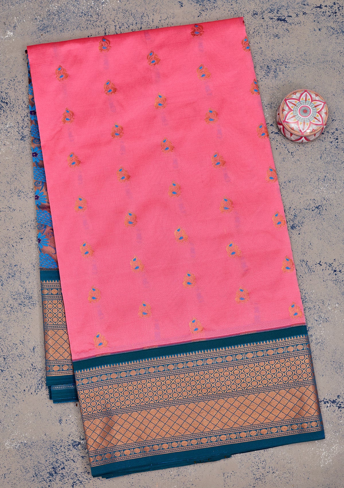 Pink Zariwork Pure Silk Saree