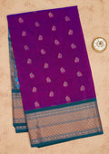 Purple Zariwork Pure Silk Saree