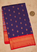Royal Blue Zariwork Pure Silk Saree