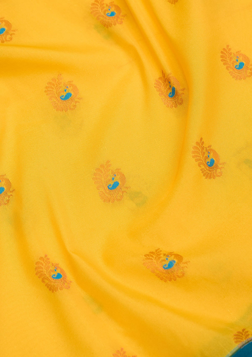 Lemon Yellow Zariwork Pure Silk Saree