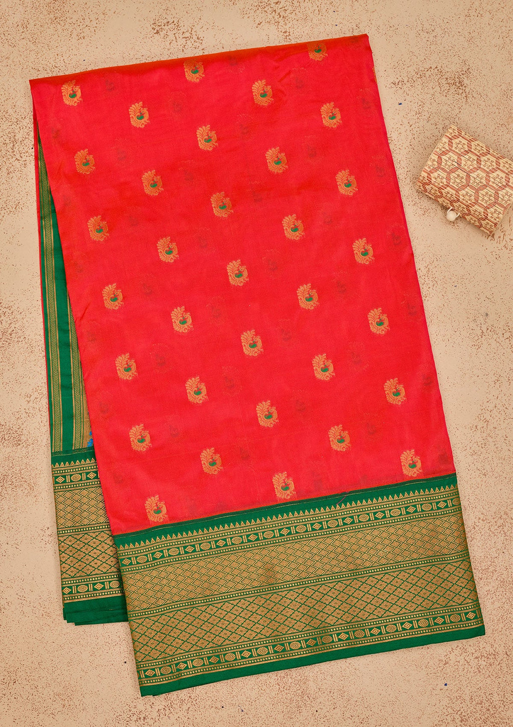 Magenta Pink Zariwork Pure Silk Saree