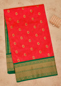 Magenta Pink Zariwork Pure Silk Saree