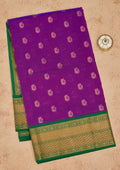 Purple Zariwork Pure Silk Saree