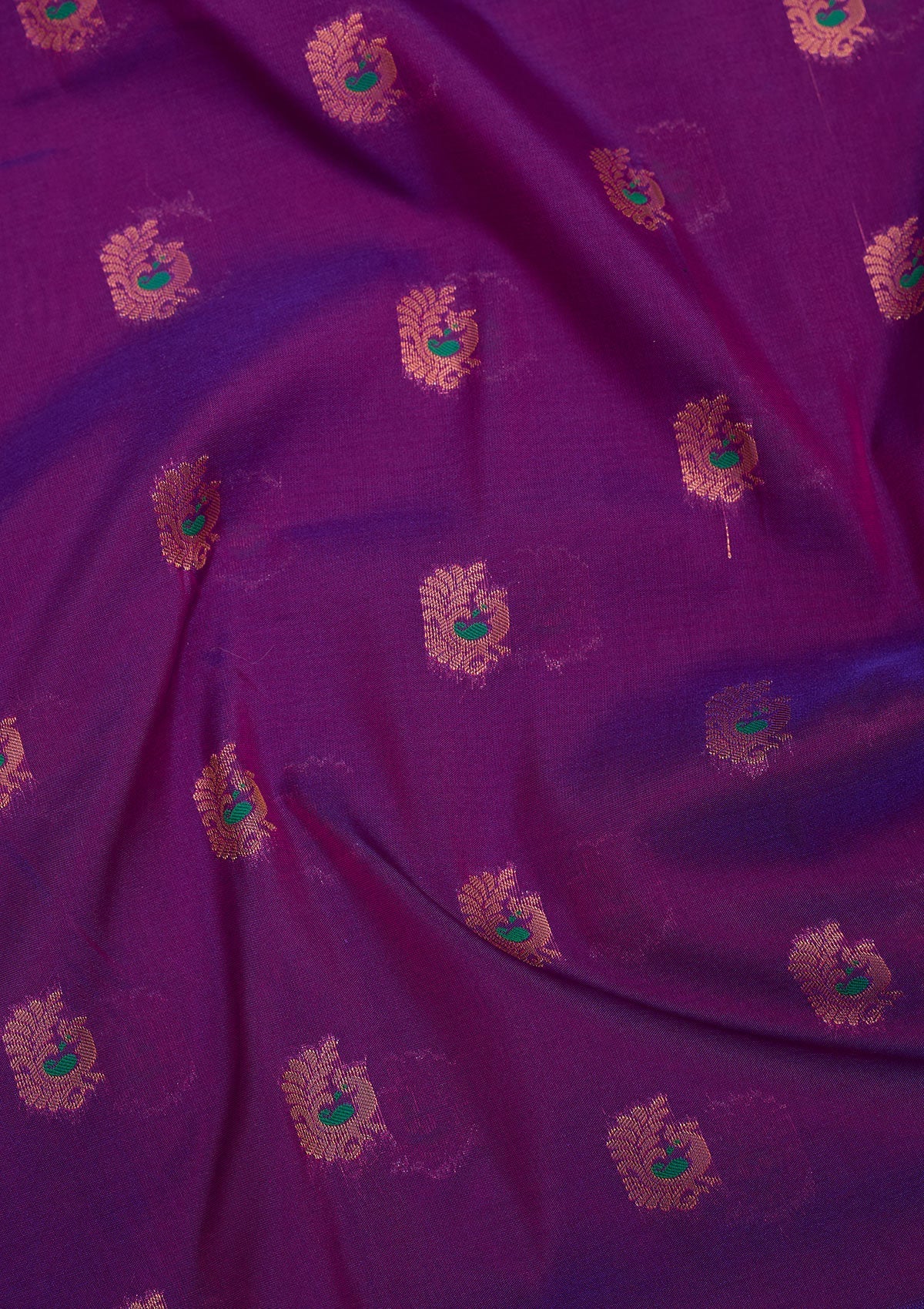 Purple Zariwork Pure Silk Saree