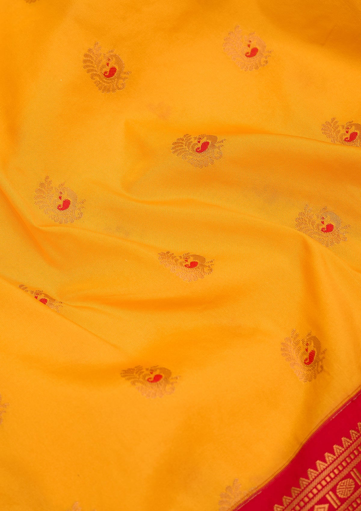 Yellow Zariwork Pure Silk Saree