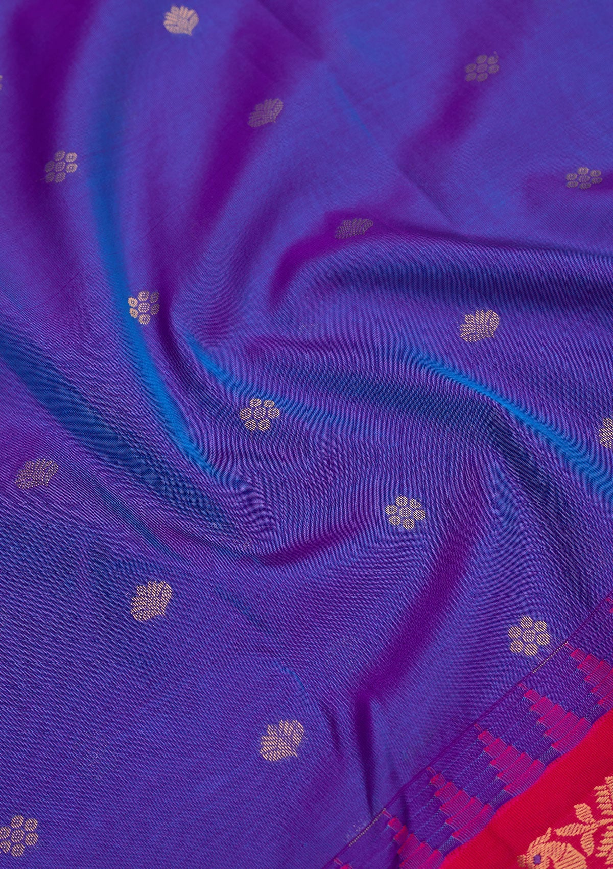 Royal Blue Zariwork Pure Silk Saree