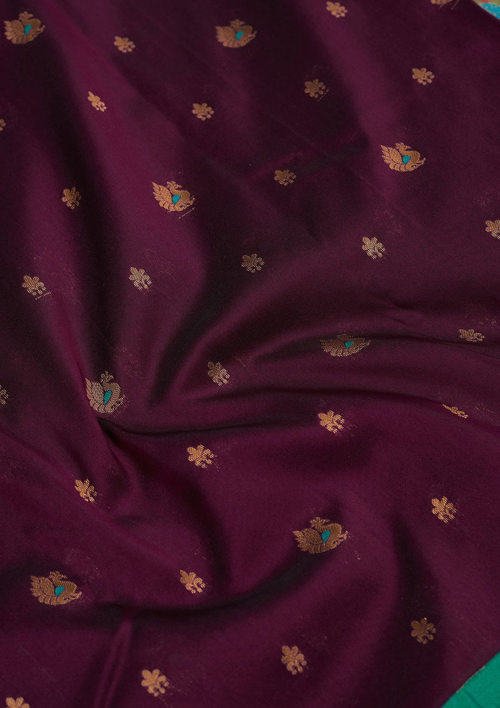 Wine Zariwork Pure Silk Saree