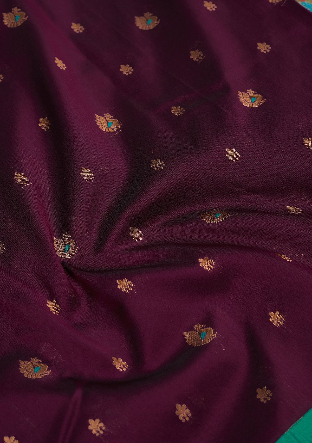 Wine Zariwork Pure Silk Saree