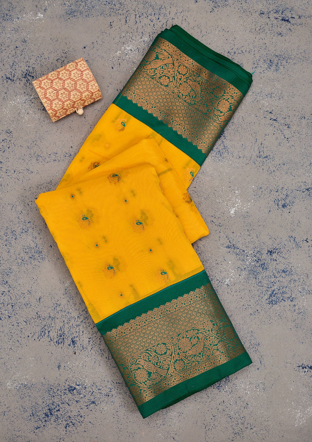 Yellow Zariwork Pure Silk Saree