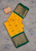 Yellow Zariwork Pure Silk Saree