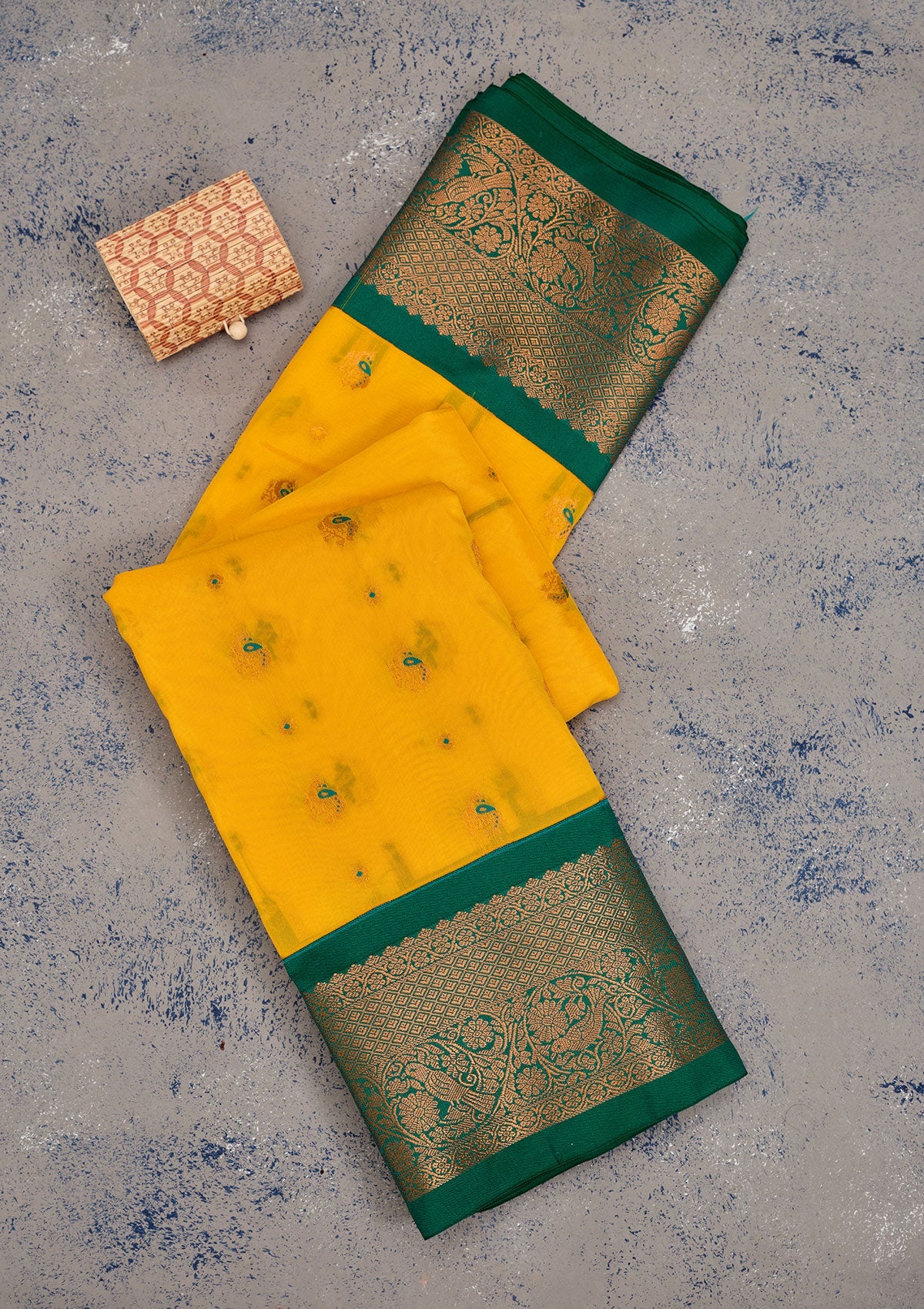 Yellow Zariwork Pure Silk Saree