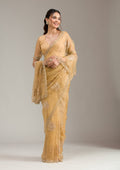 Mustard Stonework (Gold) Tissue Saree