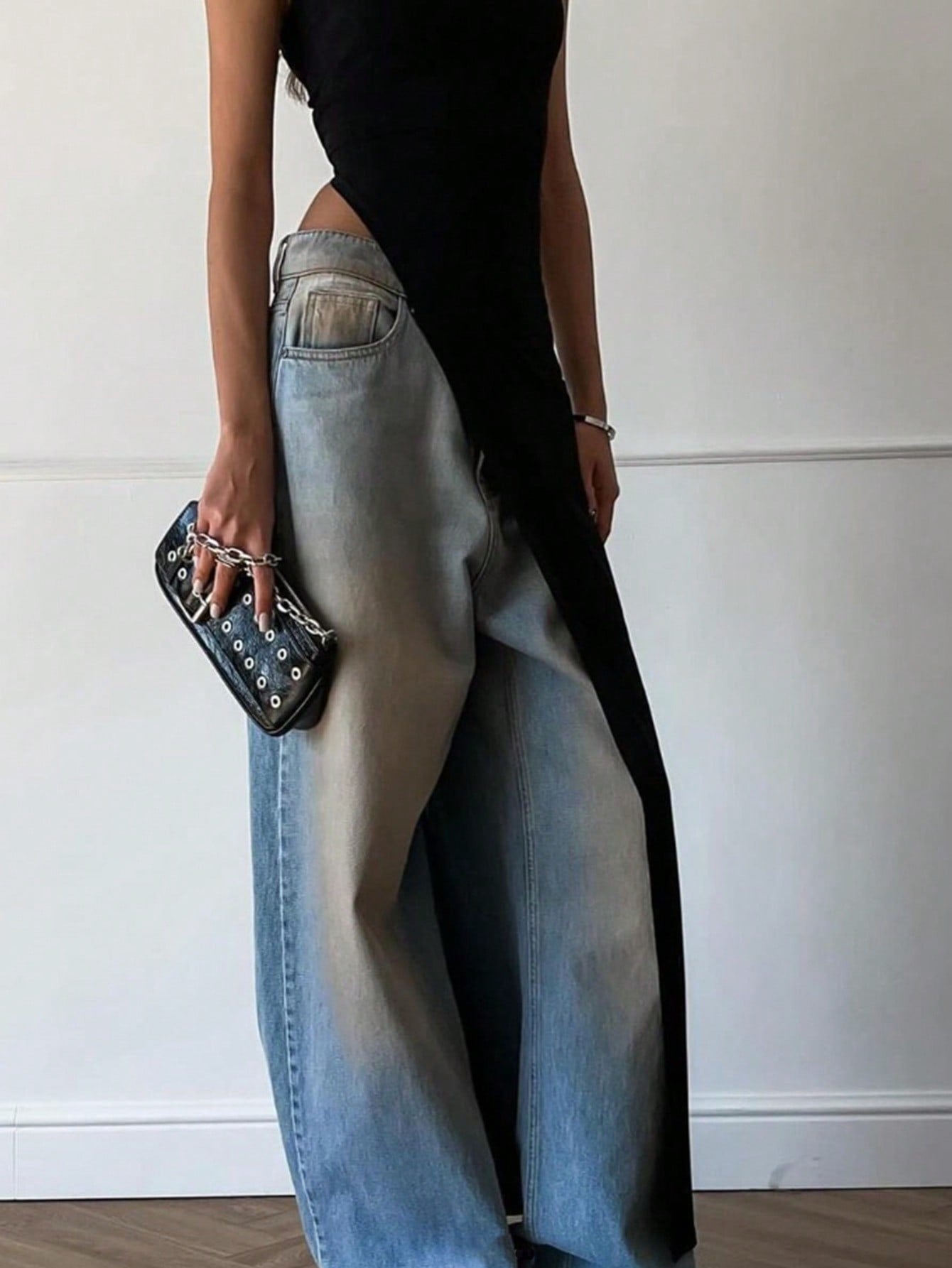 Elegant Edge Slant Long Top